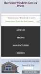 Mobile Screenshot of hurricanewindowscost.com